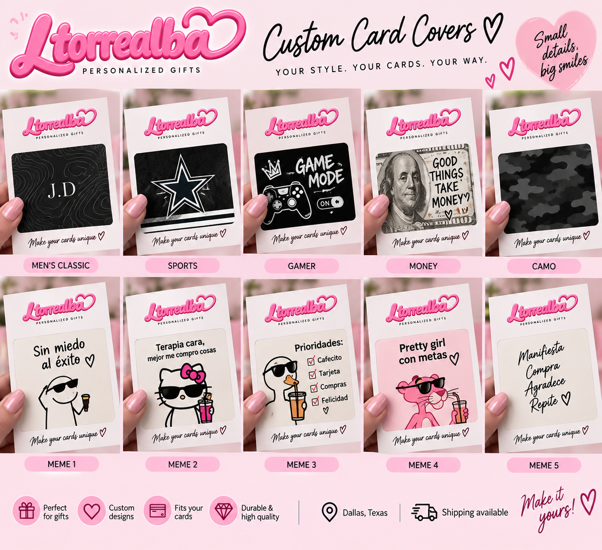 Custom Card Cover – Personalized Card Holder