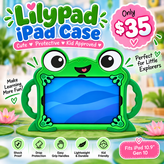 Lilypad Ipad Case - Kids protective case for ipad 10th Gen