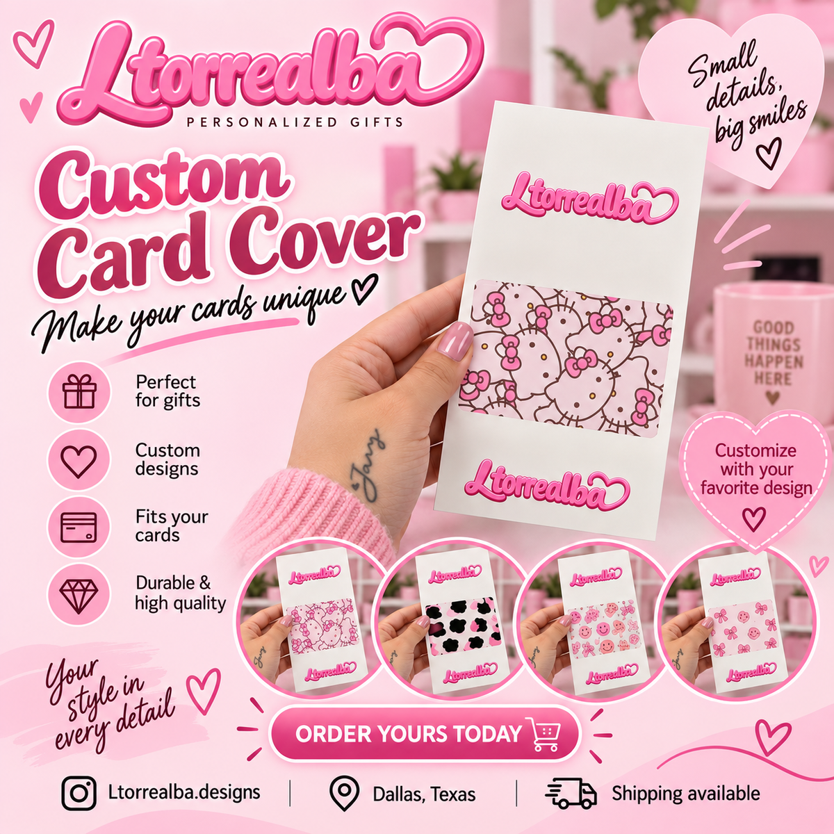 Custom Card Cover – Personalized Card Holder