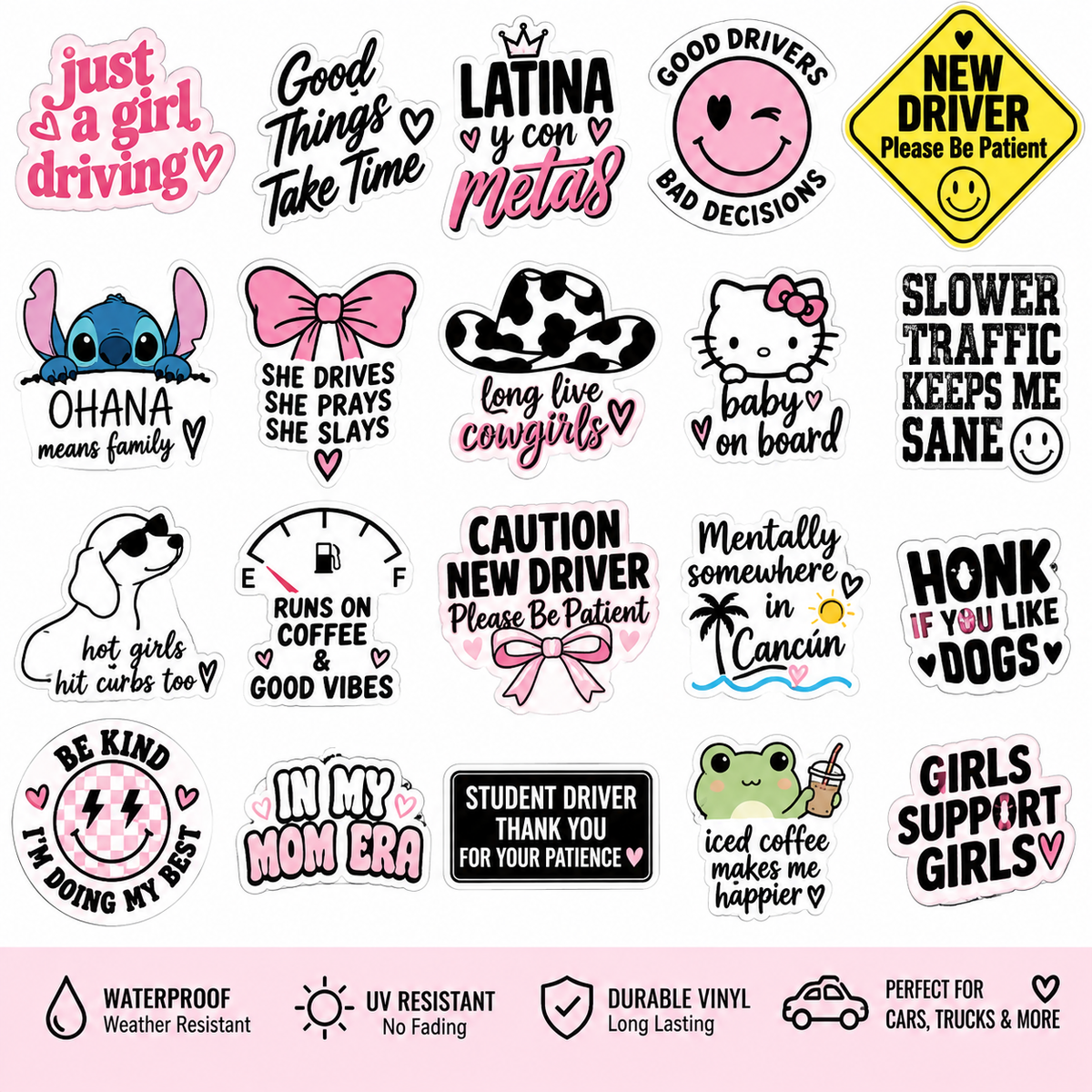 Funny Custom Car Sticker – Waterproof Vehicle Decal